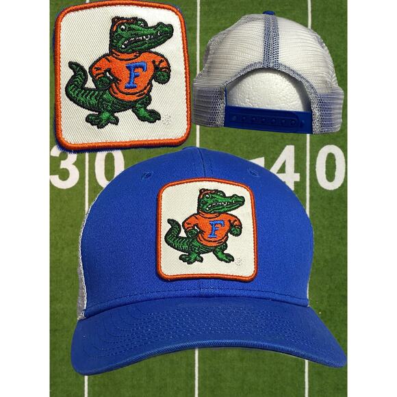 Nike Other - Nike Florida Gators Blue White Mesh Hat UF Mascot Patch Adjustable OSFM
